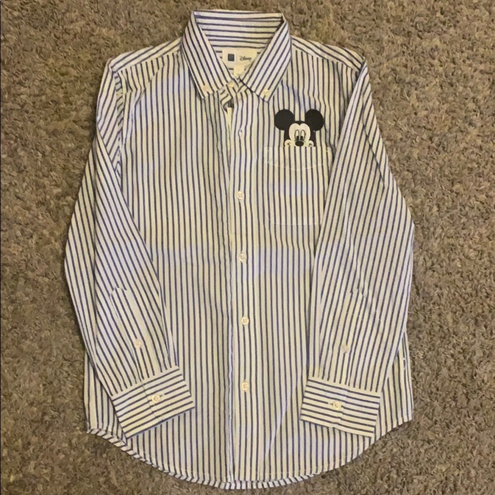 NWT! Mickey MousexGAP Button Down for Boys